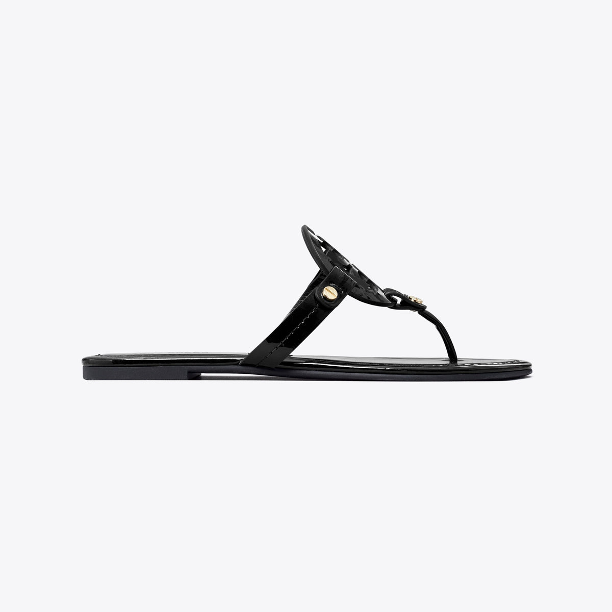 Tory Burch Miller Patent Sandal - Perfect Black - 3