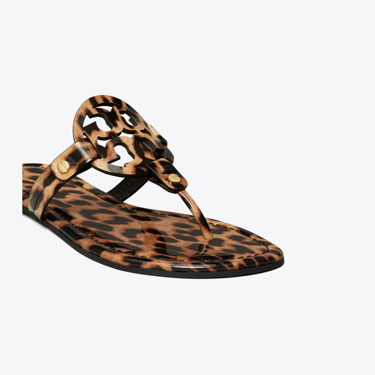 Tory Burch Miller Printed Patent Sandal - Classic Leopard - 4