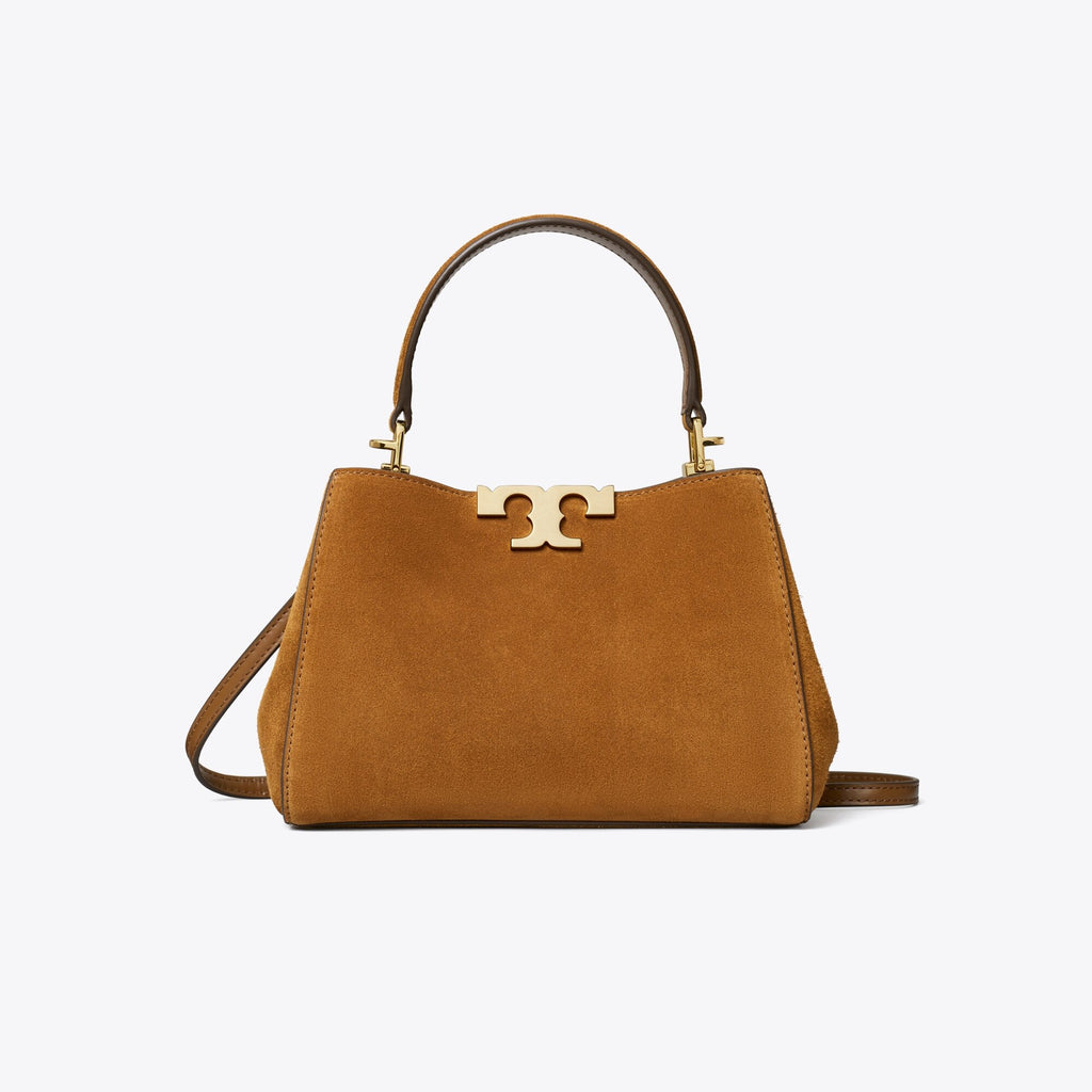 Tory Burch Mini Eleanor Suede Satchel - Caramel - 4