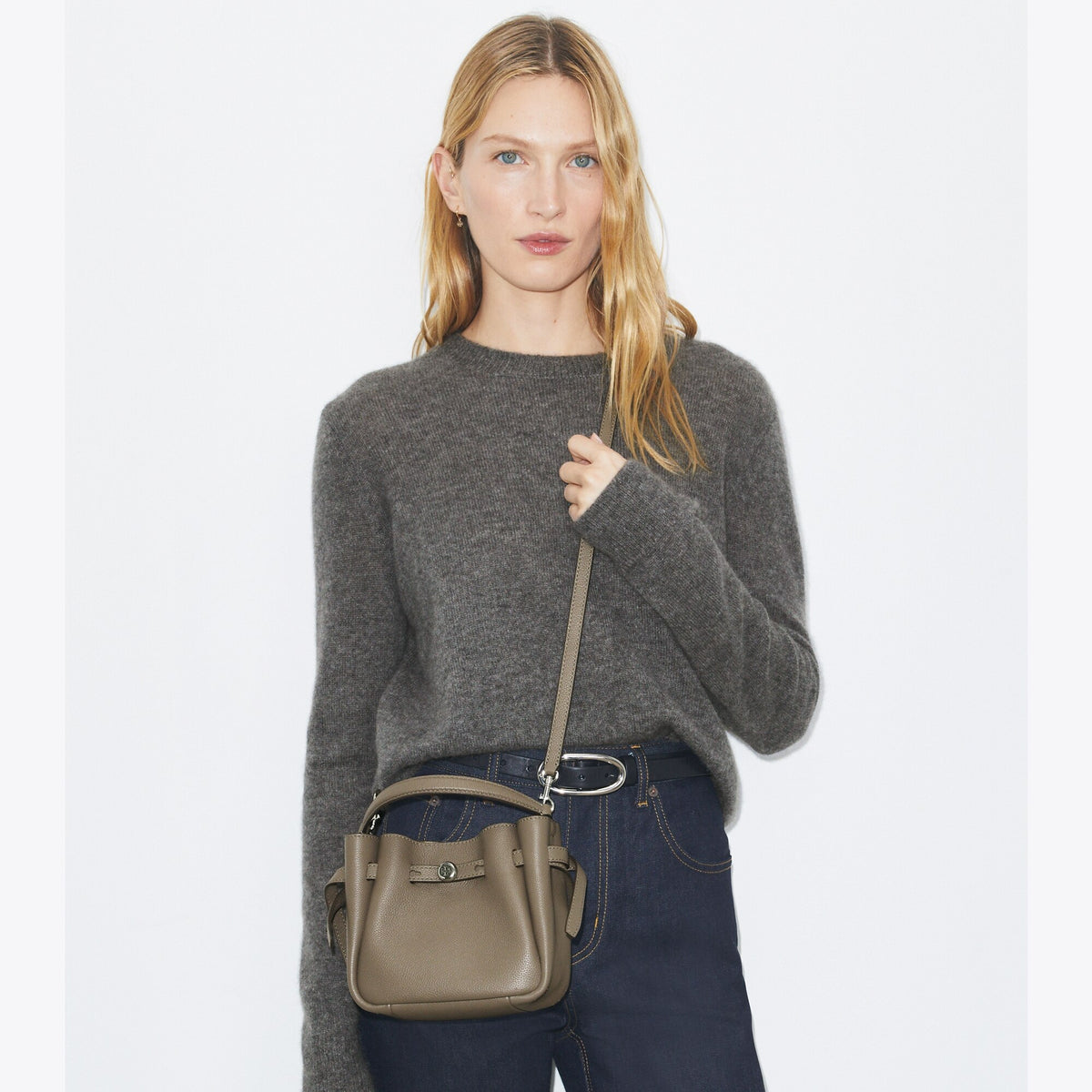 Tory Burch Mini Romy Bucket Bag - Wild Mushroom - 2