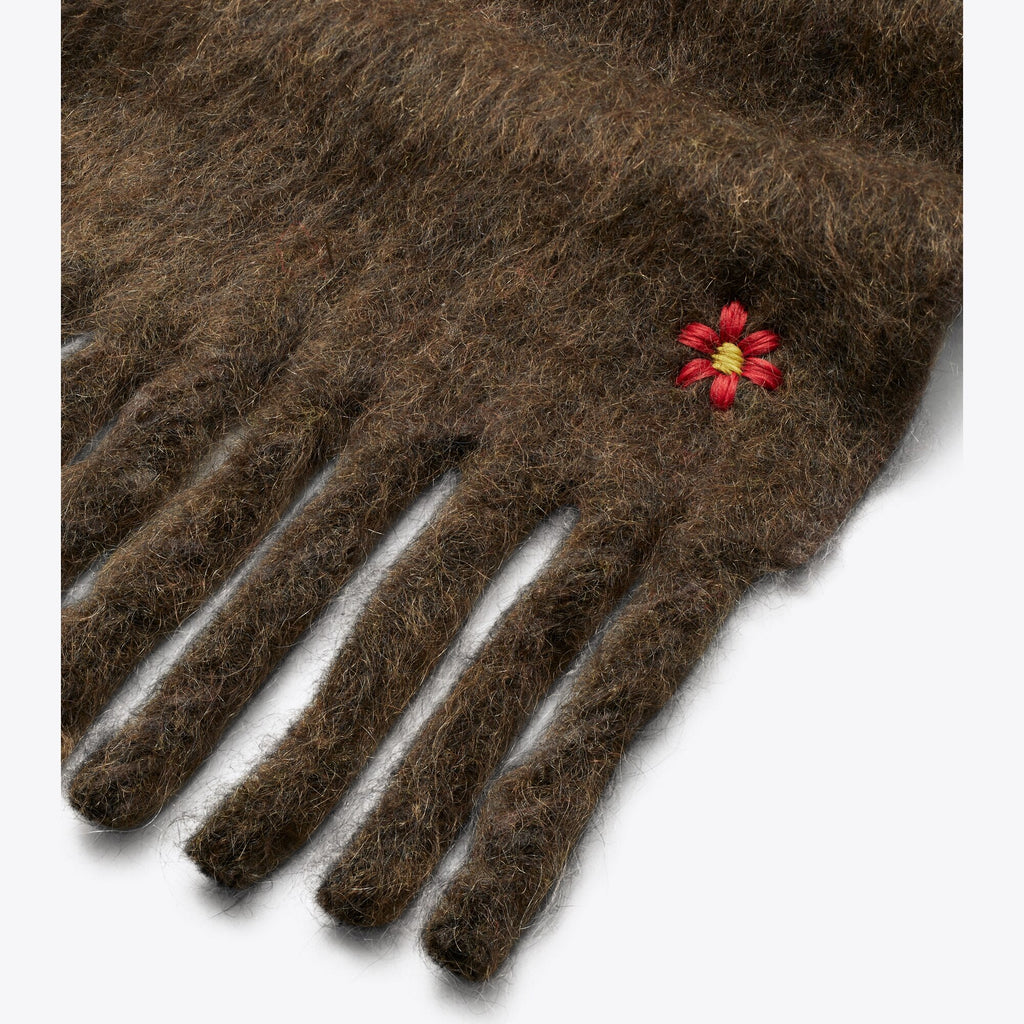 Tory Burch Mohair Scarf - Chocolate - 2