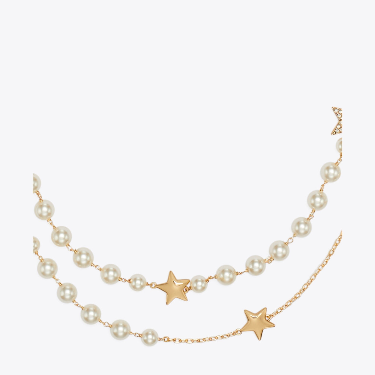 Tory Burch Moondance Long Pearl Necklace - Tory Gold / Cream / Crystal - 2