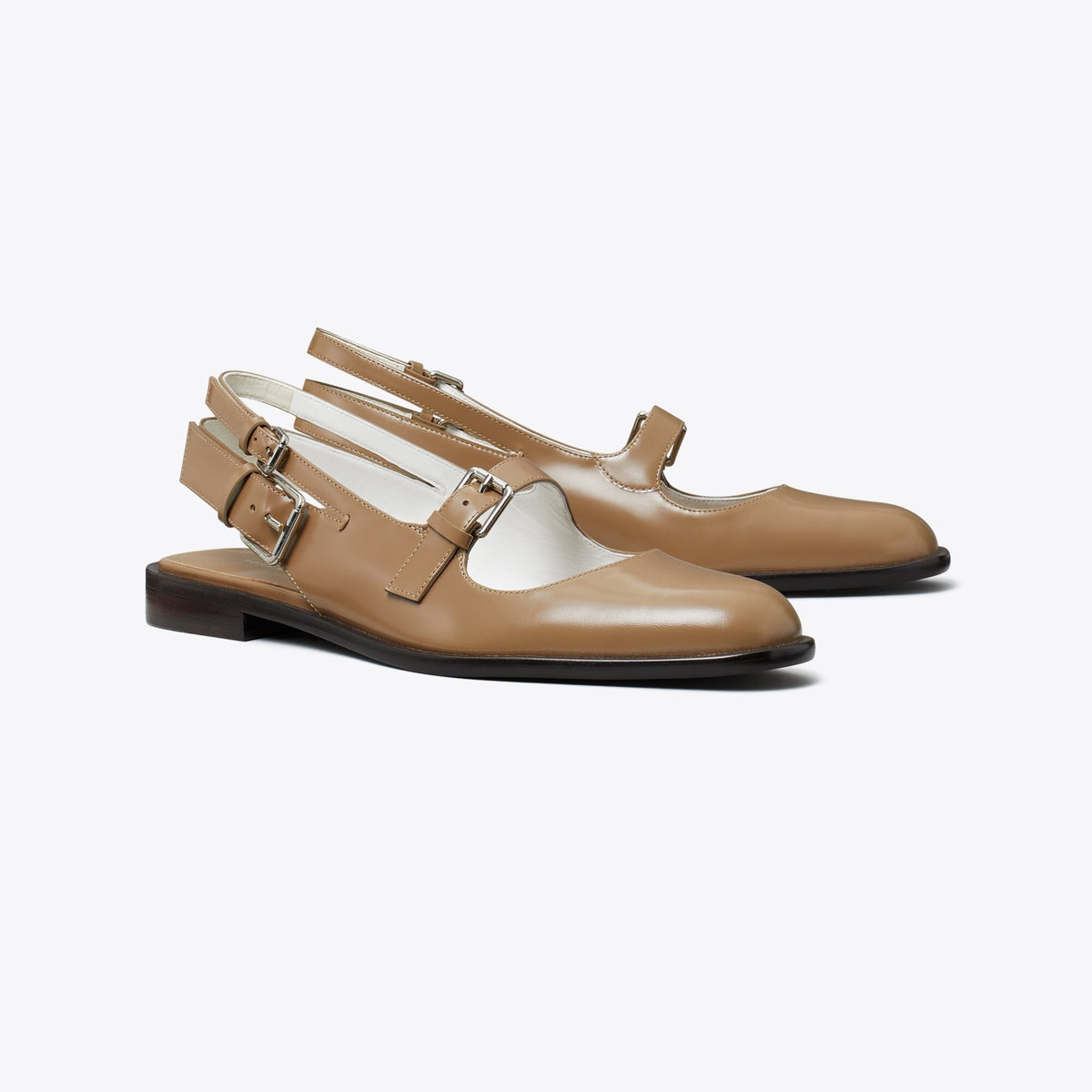 Tory Burch Multi-Buckle Mary Jane - Soft Acorn