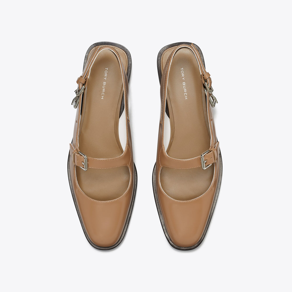 Tory Burch Multi-Buckle Mary Jane - Soft Acorn - 5