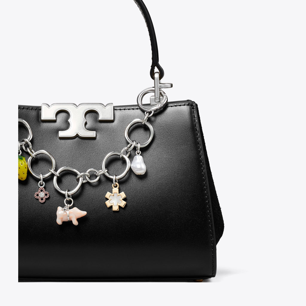 Tory Burch Multi Charm Bag Chain - Tory Silver - 2
