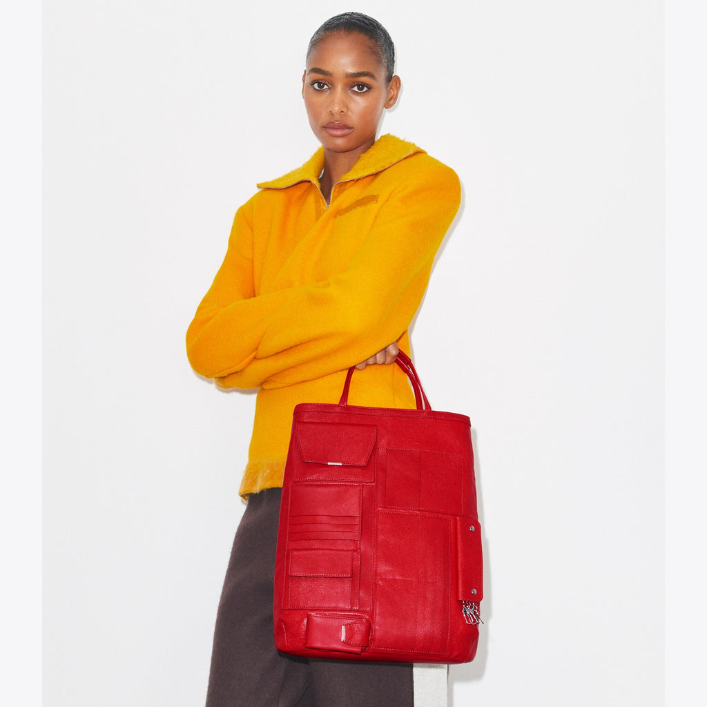 Tory Burch Multi-Pocket Tote - Royal Red - 2