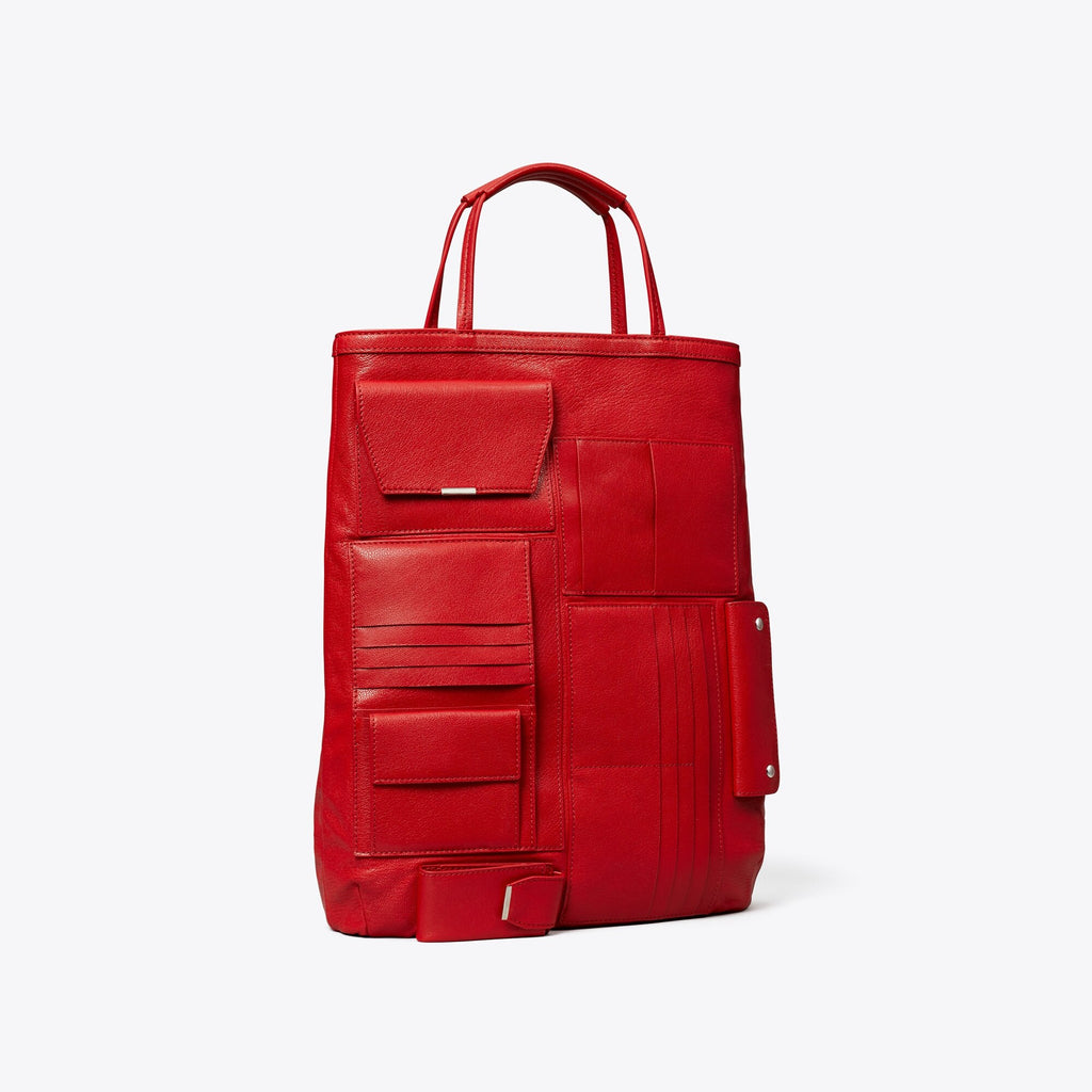 Tory Burch Multi-Pocket Tote - Royal Red