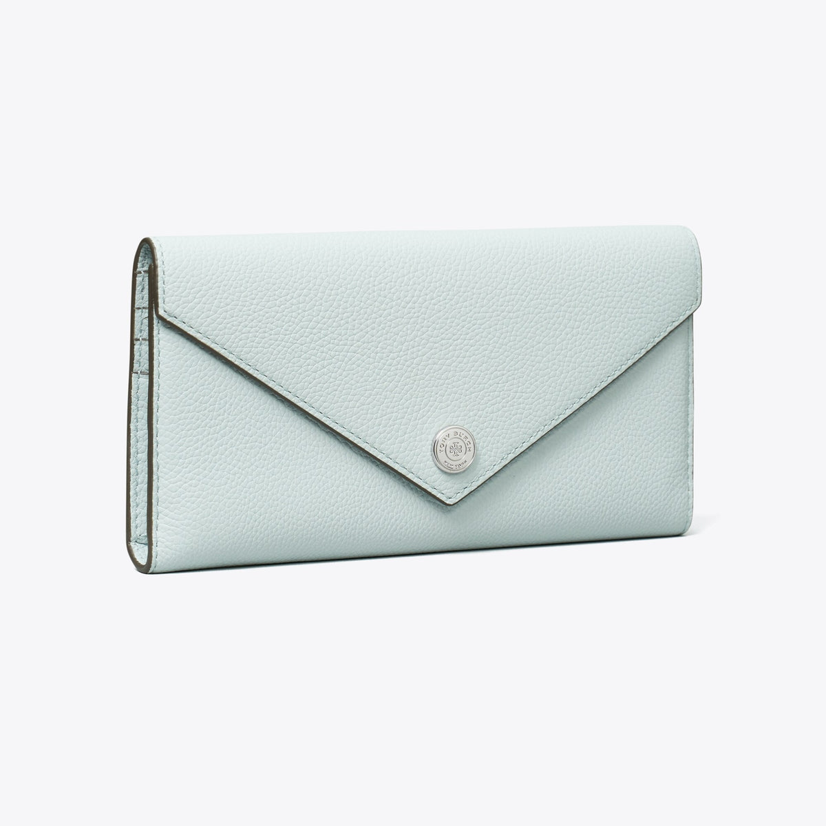 Tory Burch Pebbled Envelope Wallet - Sea