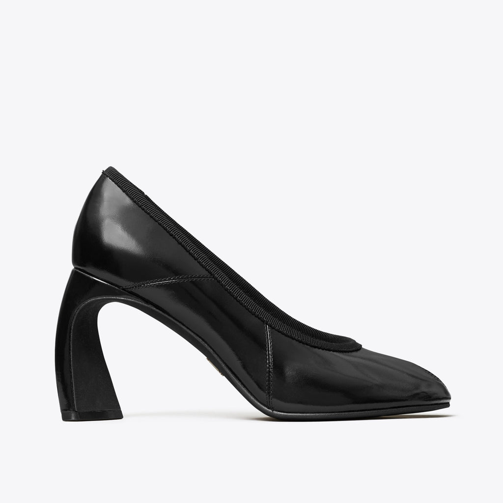 Tory Burch Peep-Toe Pump - Black - 2