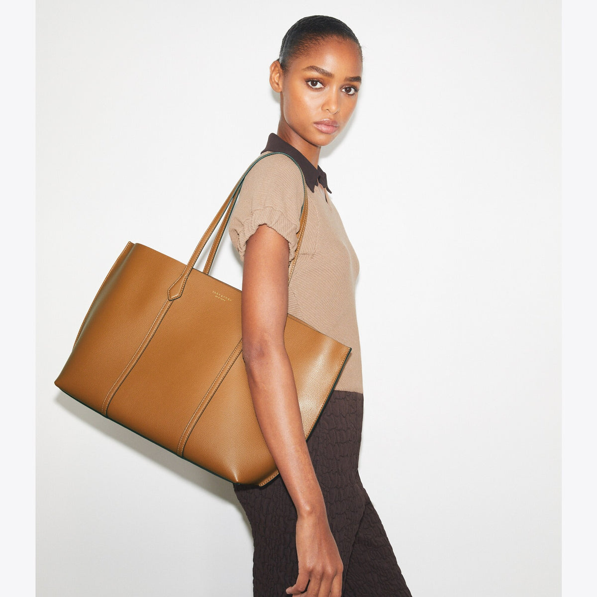 Tory Burch Perry Tote - Autumn Brown - 2