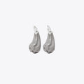Tory Burch Pierced Front-Back Earrings - Light Silver / Gray