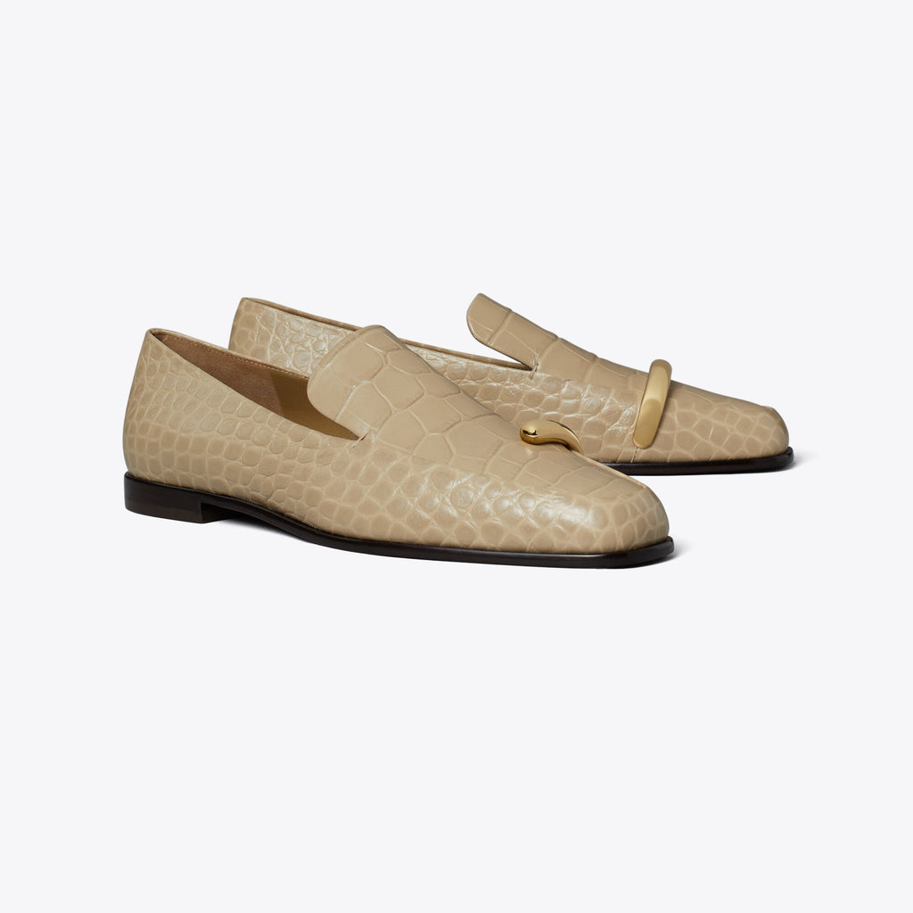 Tory Burch Pierced Loafer - Ginger Leaf / Gold