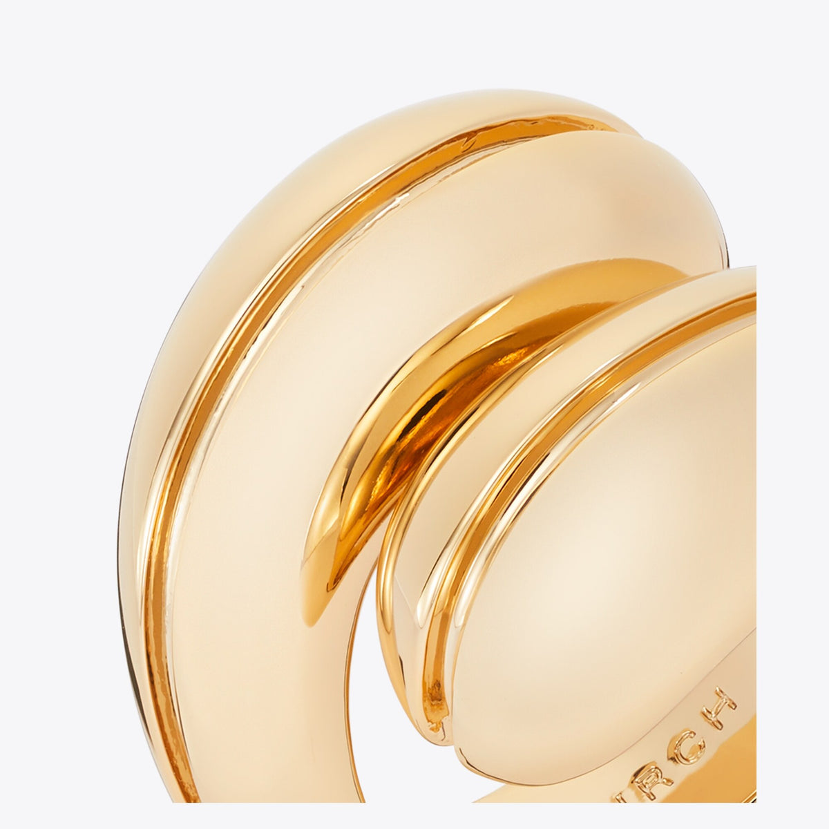 Tory Burch Pierced Ring - Light Brass - 2