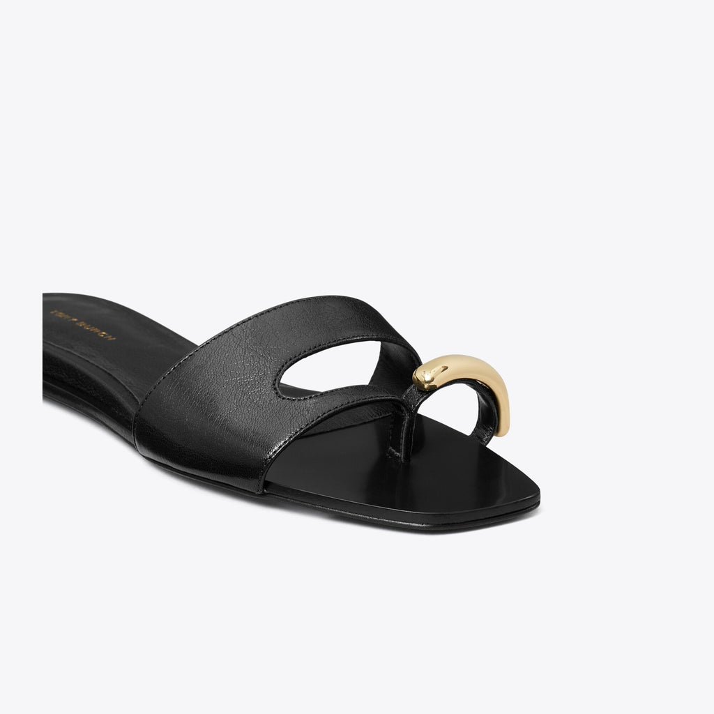 Tory Burch Pierced Slide - Perfect Black / Gold - 4