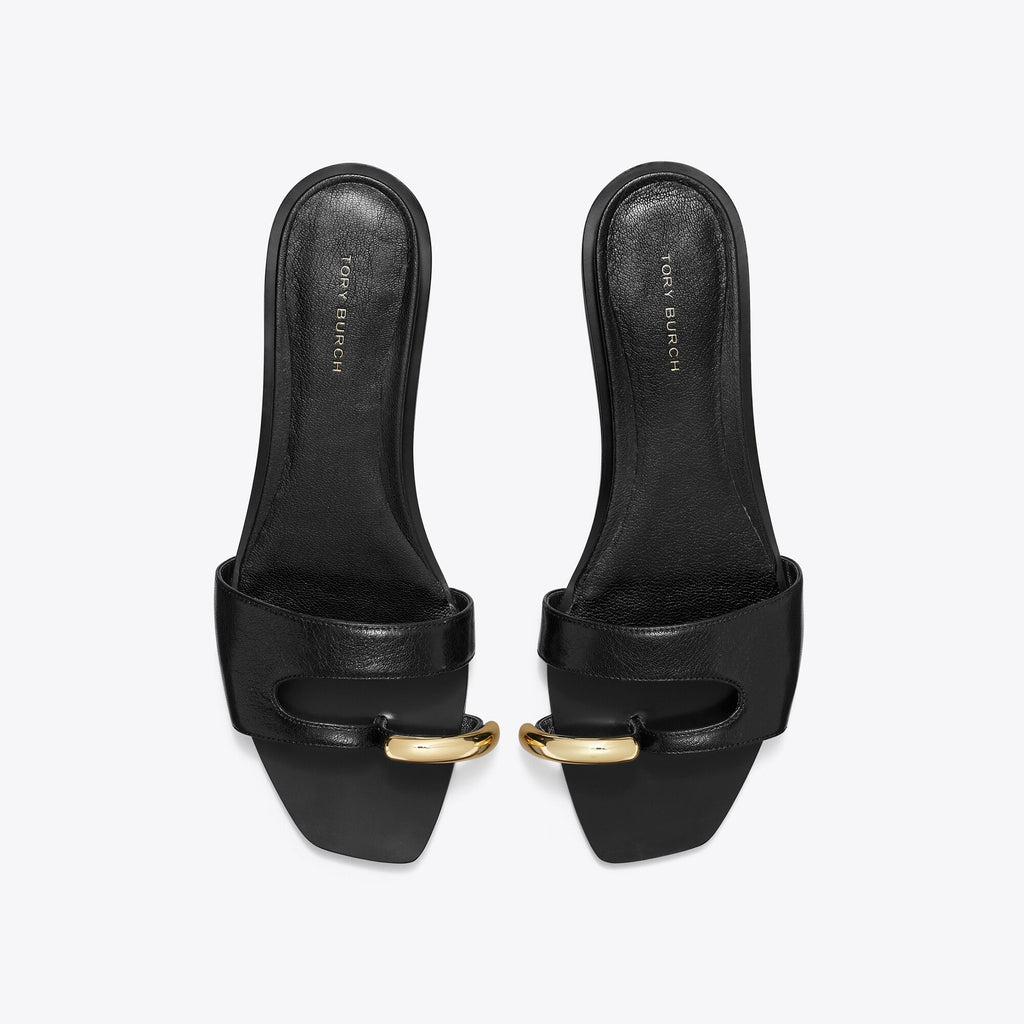 Tory Burch Pierced Slide - Perfect Black / Gold - 5