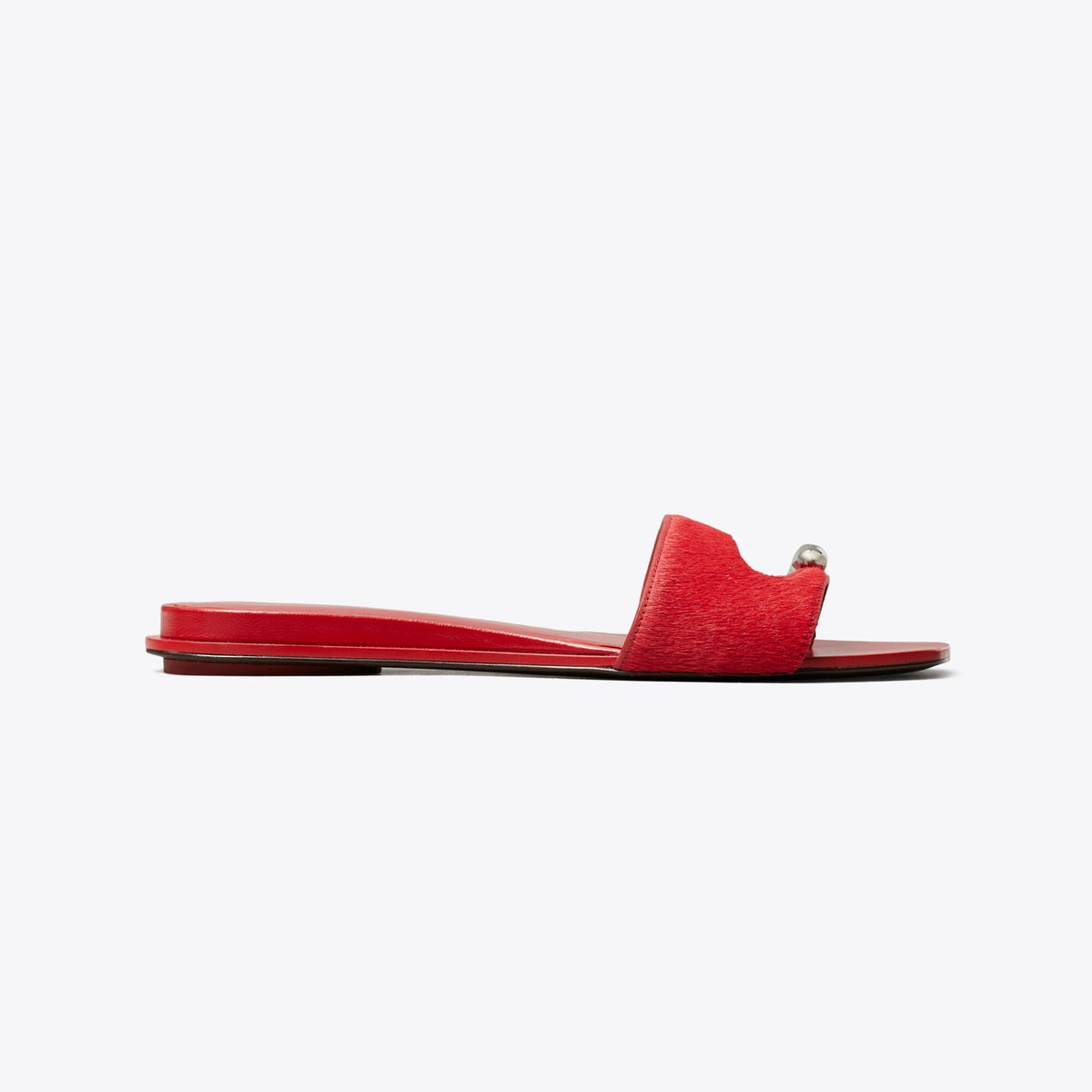 Tory Burch Pierced Slide - Toucan Red / Silver - 3