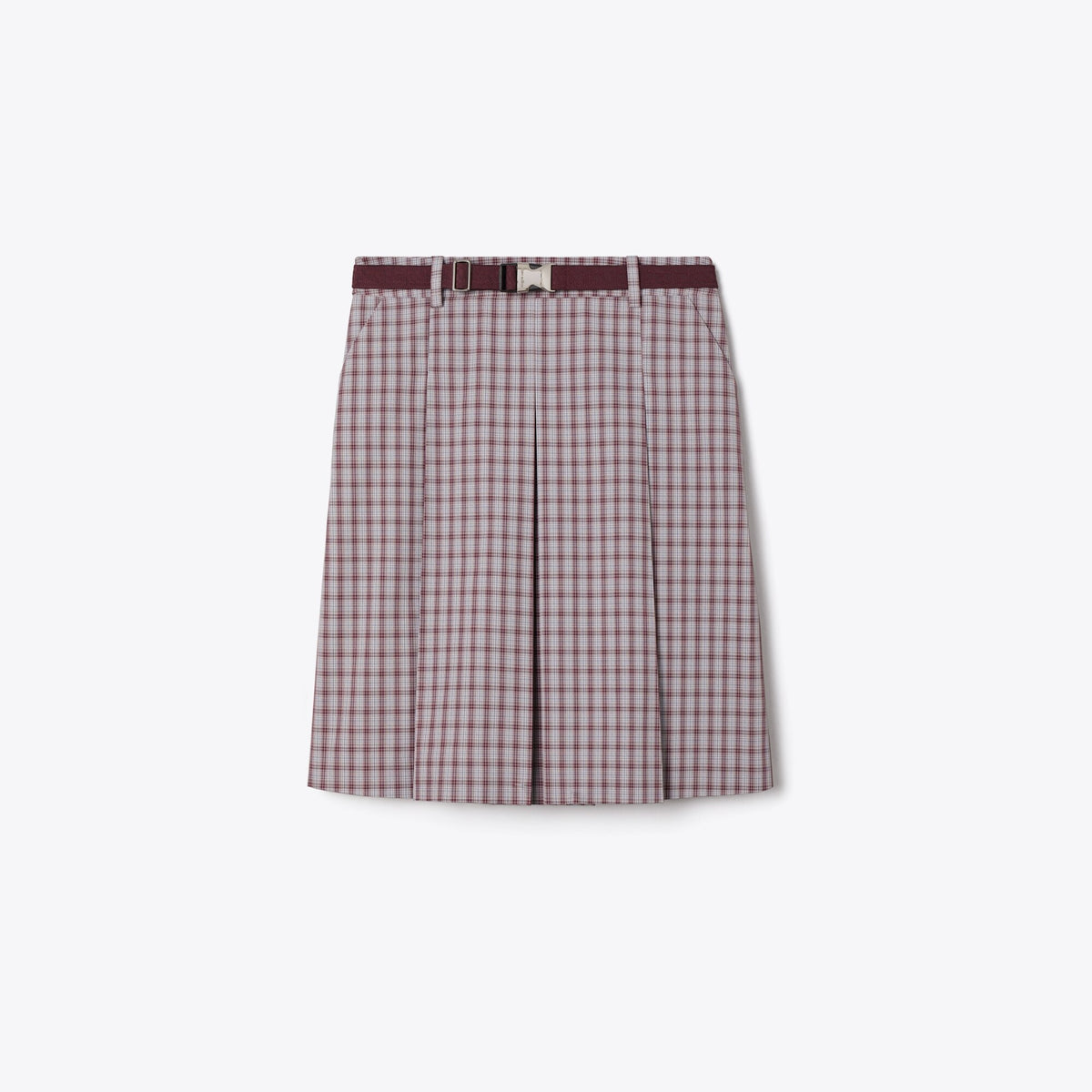 Tory Burch Plaid Golf Skirt - Burgundy Plaid