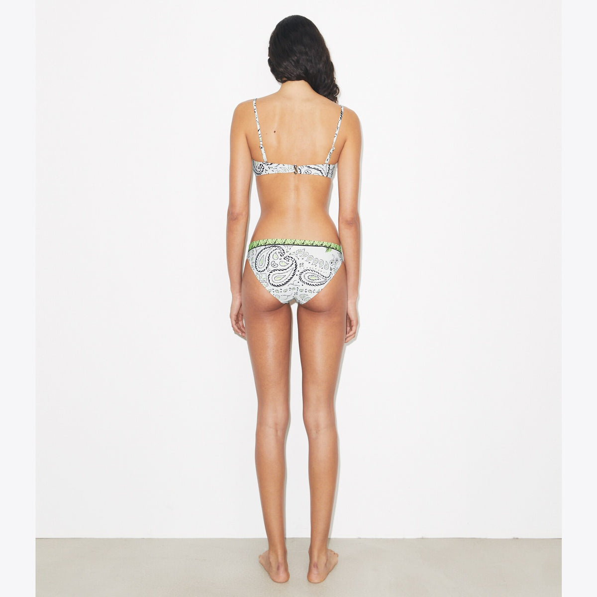Tory Burch Printed Underwire Bikini Top - Mint Cockatoo - 5