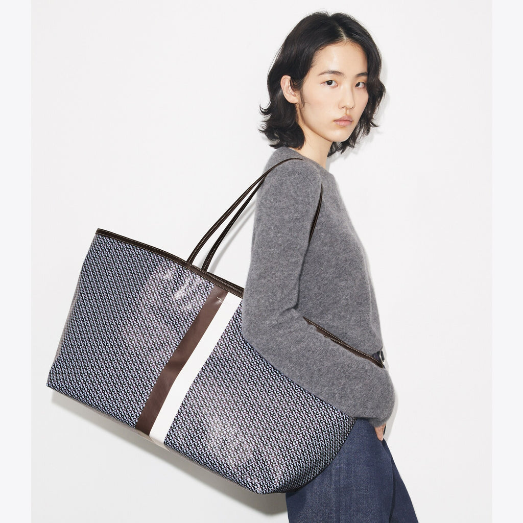 Tory Burch Racer XL Tote - Blue - 2