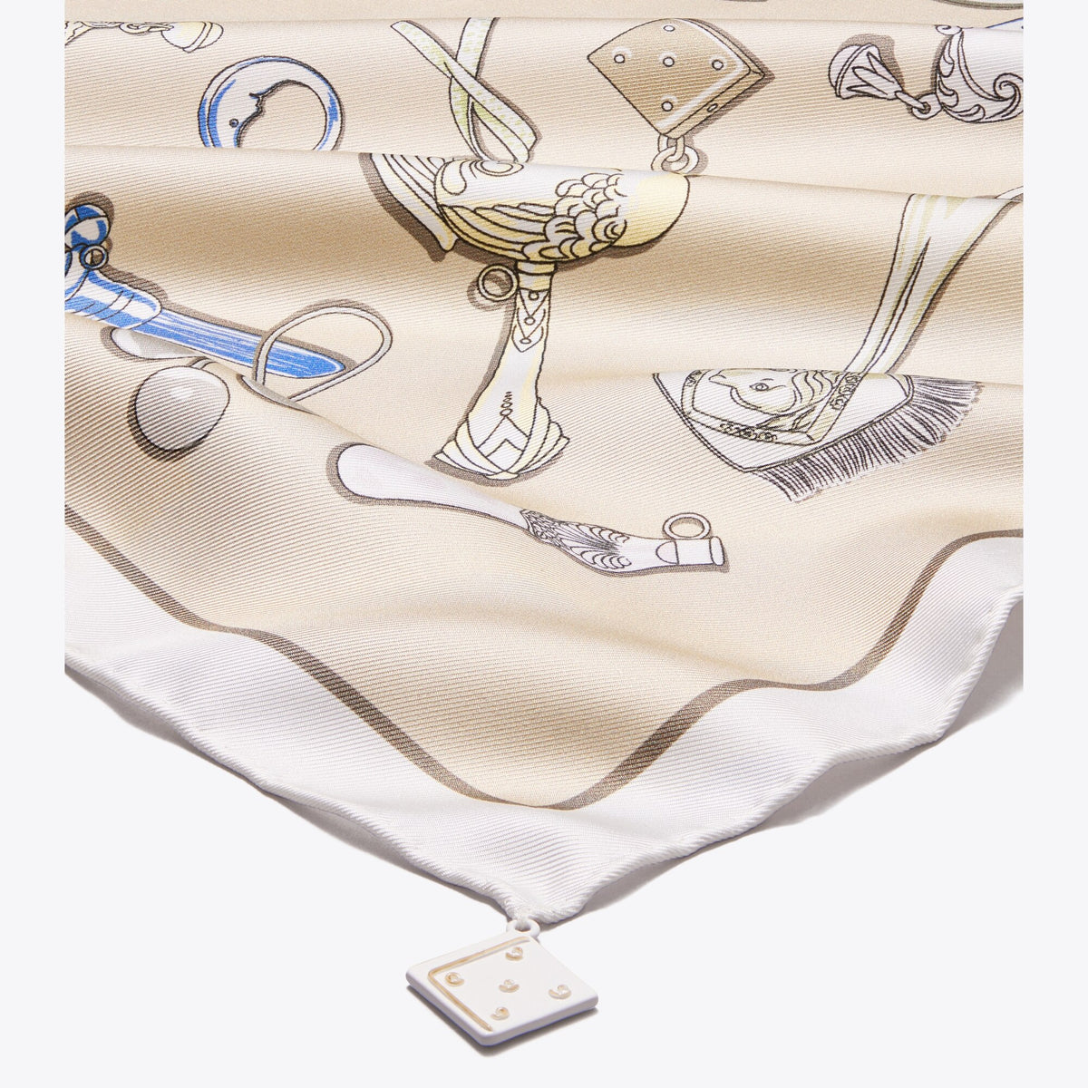 Tory Burch Rattles Neckerchief - Rattles Neutral - 2