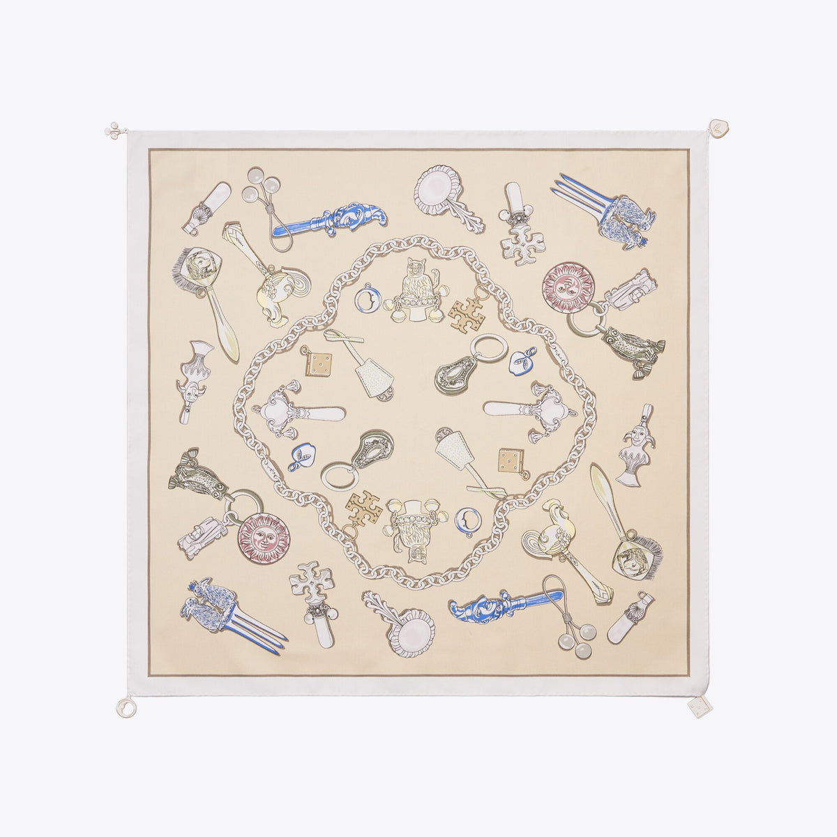 Tory Burch Rattles Neckerchief - Rattles Neutral