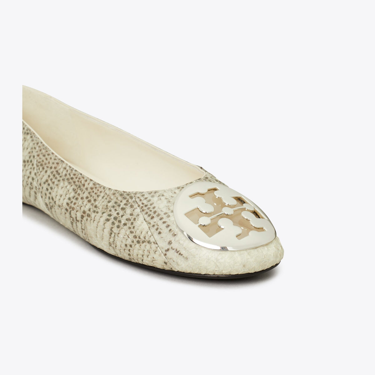 Tory Burch Reva Ballet - Lizard Snakeskin / Silver - 4