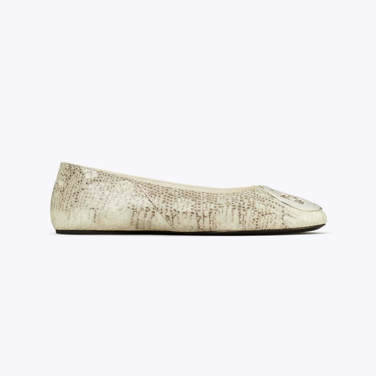 Tory Burch Reva Ballet - Lizard Snakeskin / Silver - 3