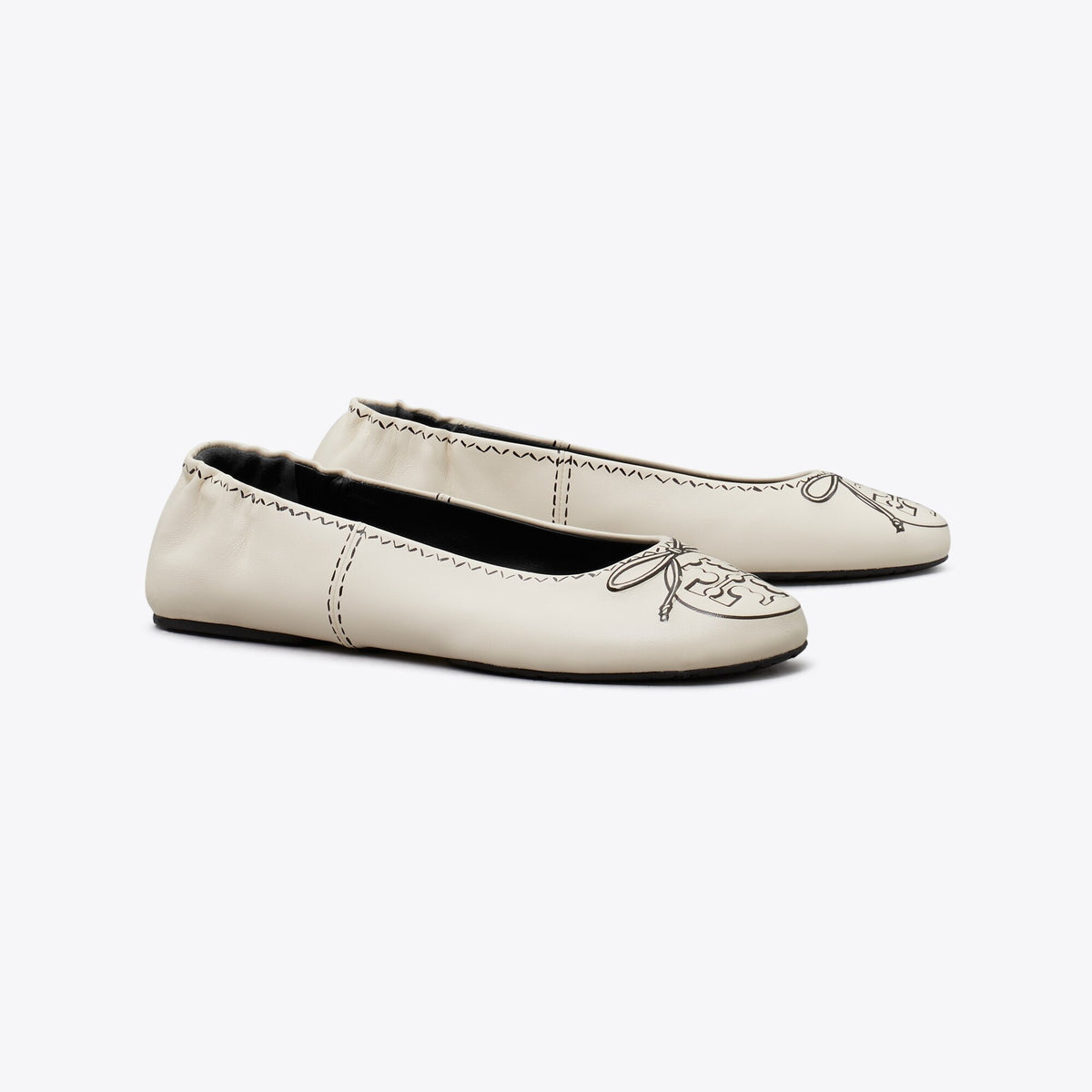 Tory Burch Reva Travel Ballet - New Cream