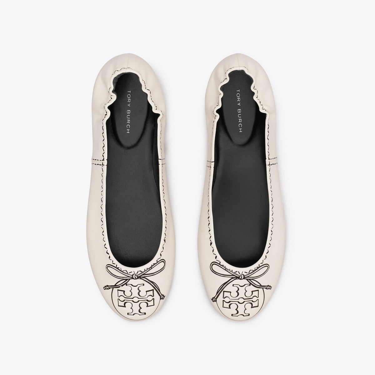 Tory Burch Reva Travel Ballet - New Cream - 5
