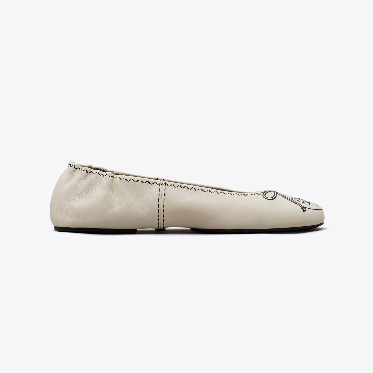 Tory Burch Reva Travel Ballet - New Cream - 3