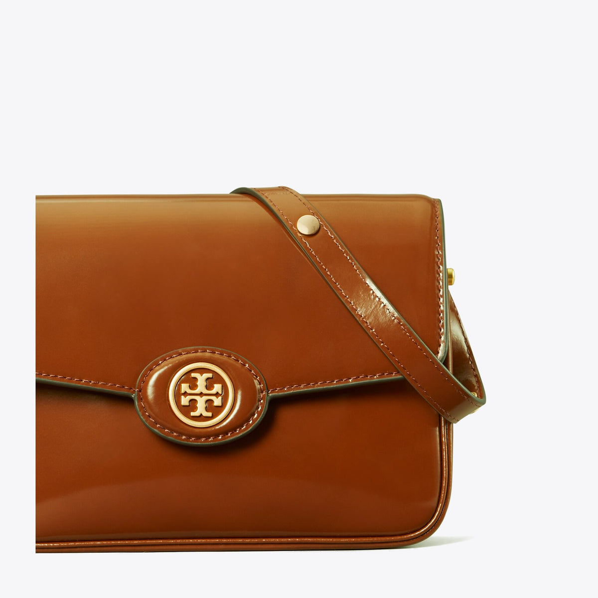 Tory Burch Robinson Spazzolato Shoulder Bag - Dark Sienna - 5