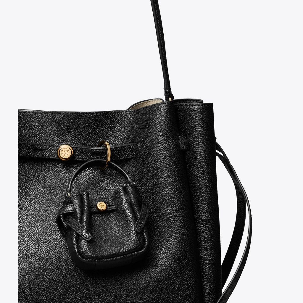 Tory Burch Romy Bucket Bag Charm - Black - 2