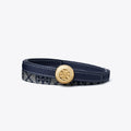 Tory Burch Romy Reversible Belt - Tory Navy/Gold
