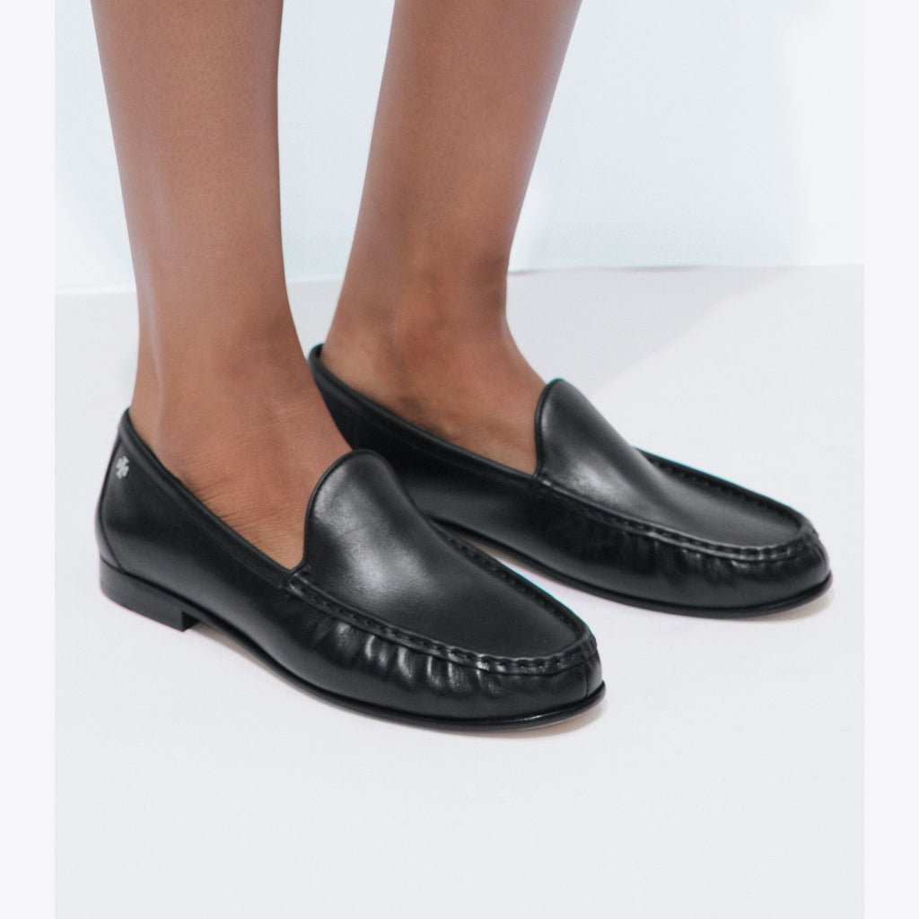 Tory Burch Ruched Loafer - Perfect Black - 2