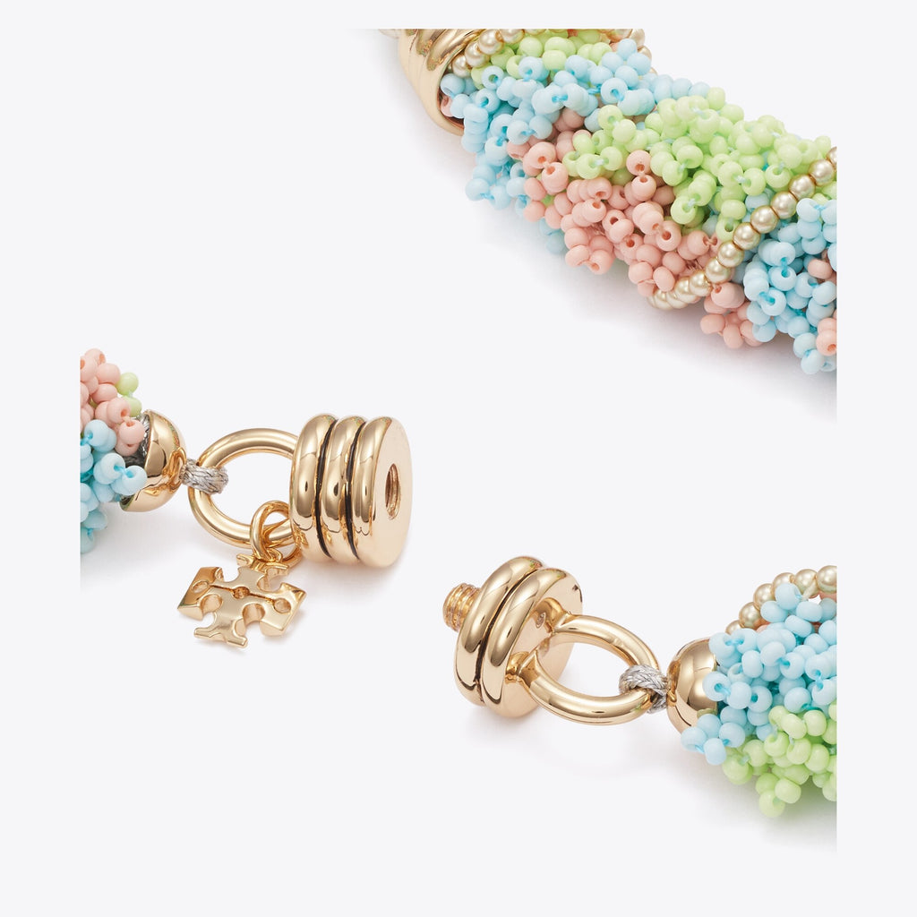 Tory Burch Runway Beaded Short Necklace - Multi - 2