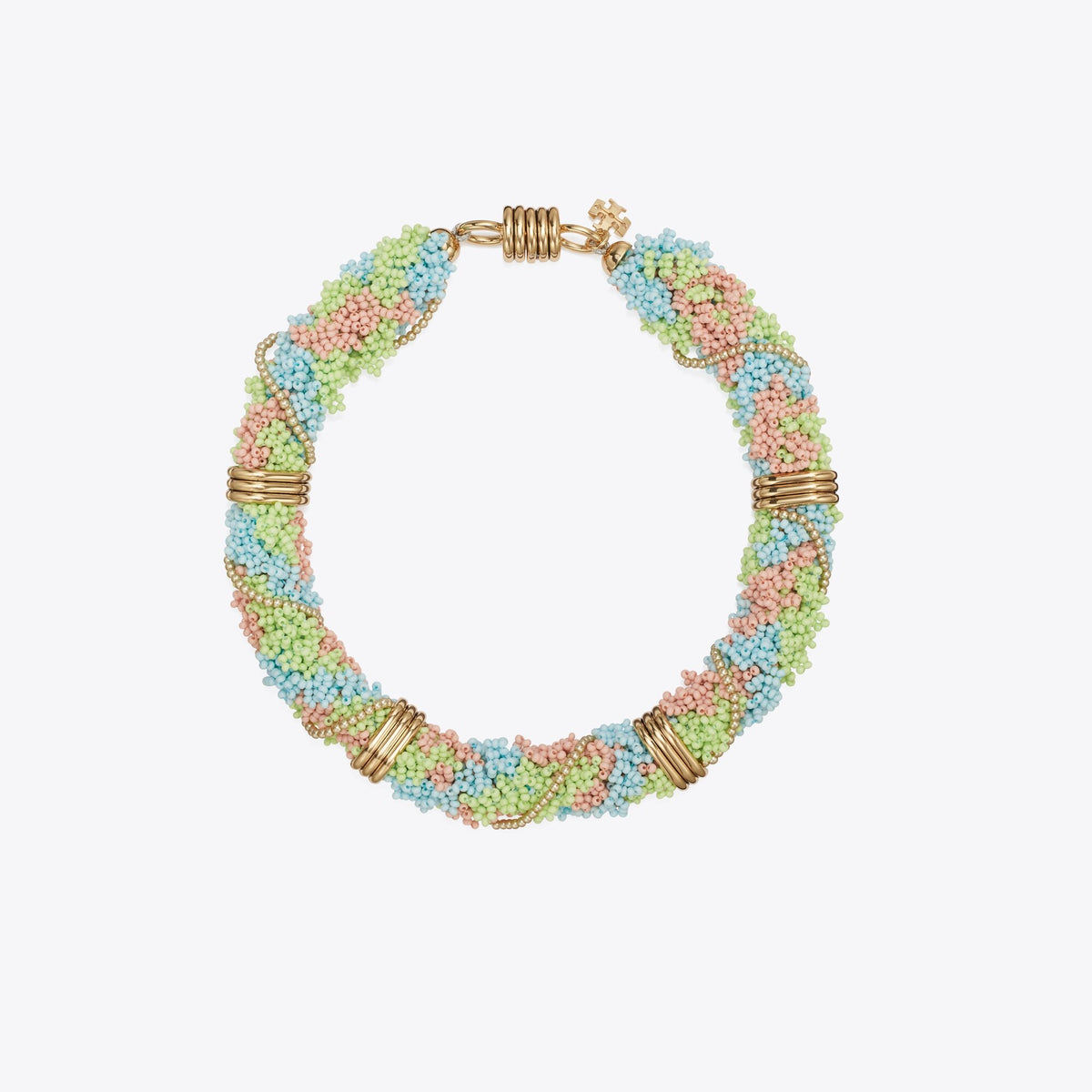 Tory Burch Runway Beaded Short Necklace - Multi