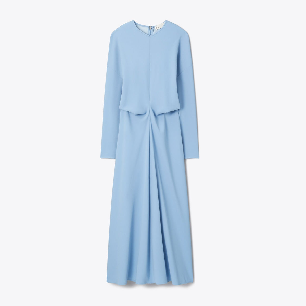 Tory Burch Satin Crepe Dress - Blue Porcelain