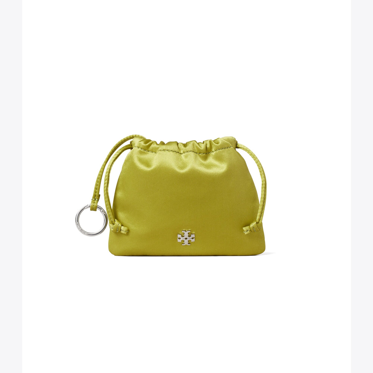 Tory Burch Satin Pouch Bag Charm - Vibrant Green - 3