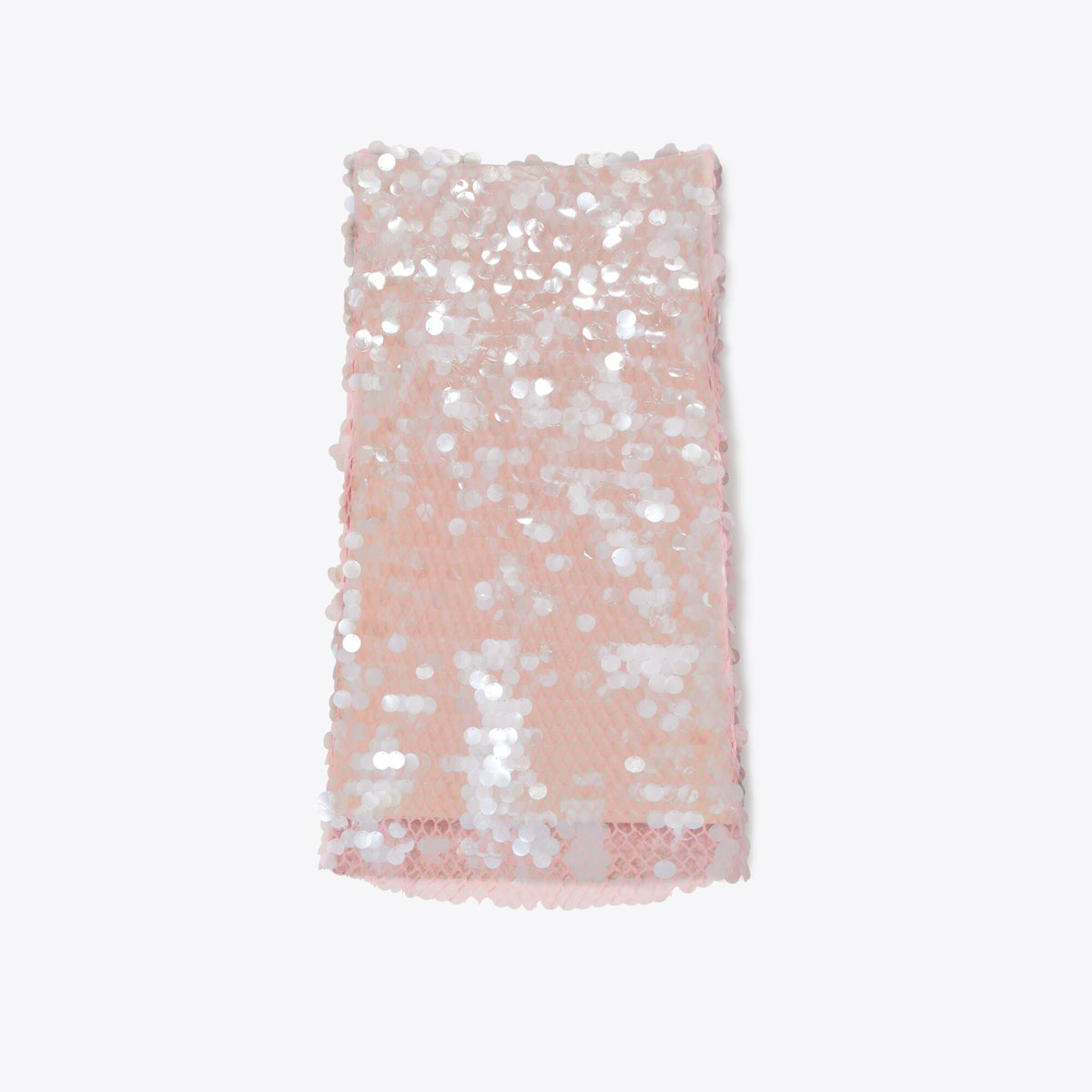 Tory Burch Sequin Mesh Skirt - Snow White / Light Pink