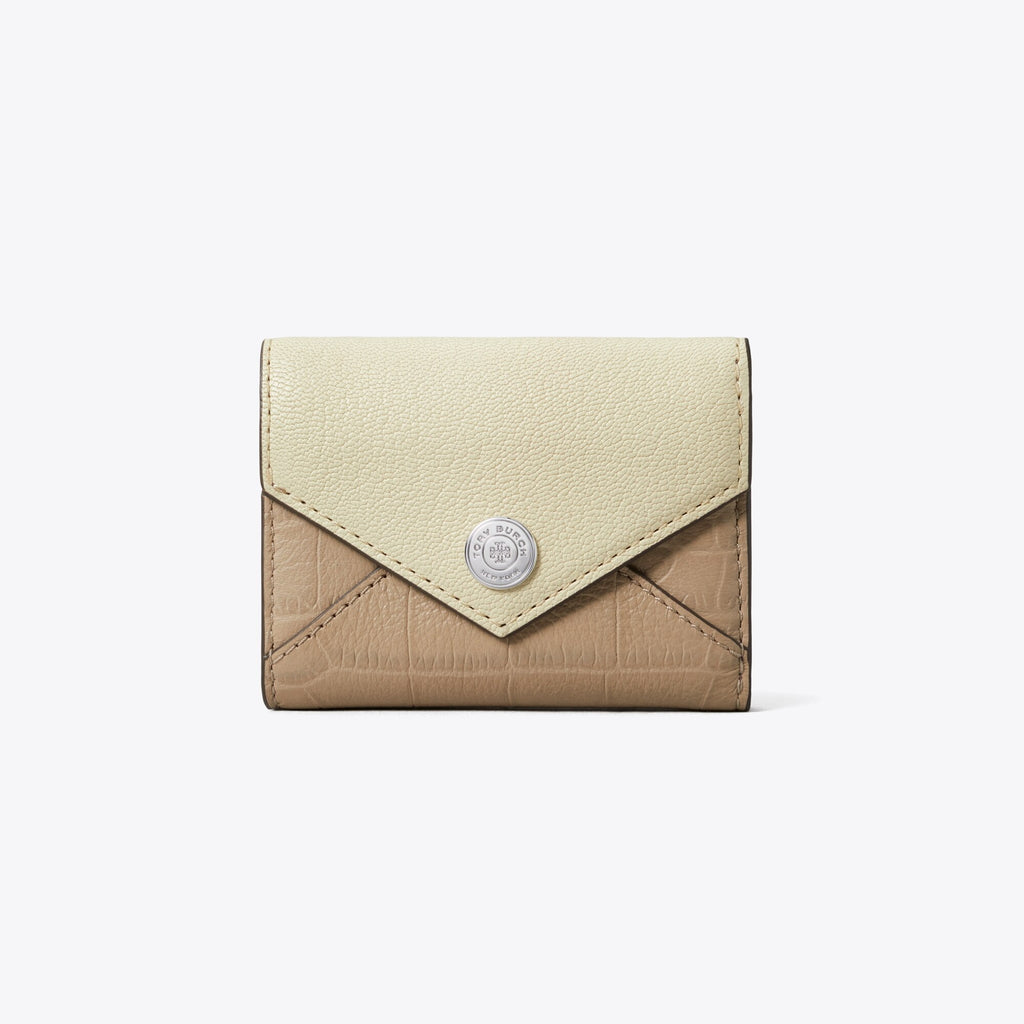Tory Burch Small Colorblock Envelope Wallet - Soft Custard Multi - 2