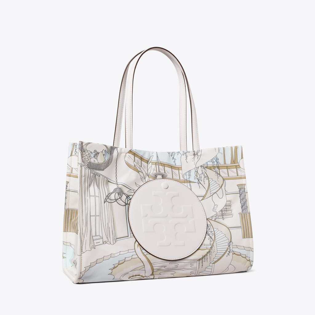 Tory Burch Small Ella Printed Tote - The Pool Beige