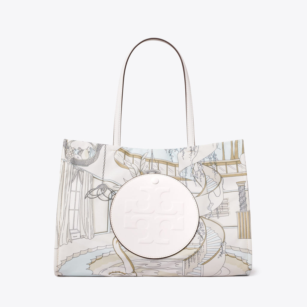 Tory Burch Small Ella Printed Tote - The Pool Beige - 3