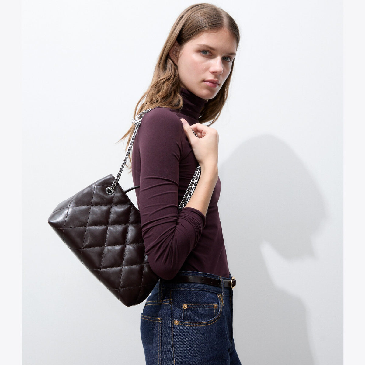 Tory Burch Small Fleming Carryall - Cocoa - 2