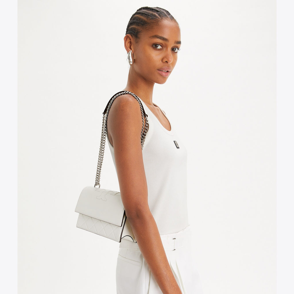 Tory Burch Small Fleming Shoulder Bag - Blanc - 2