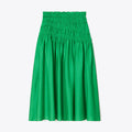 Tory Burch Smocked Viscose Skirt - Spring Jade