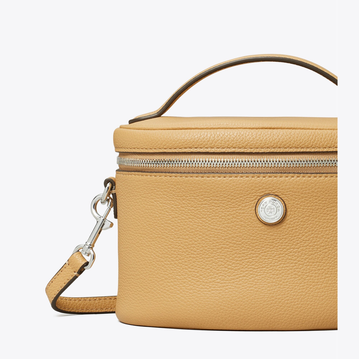 Tory Burch Soft Pebbled Vanity Case - Biscotti - 4