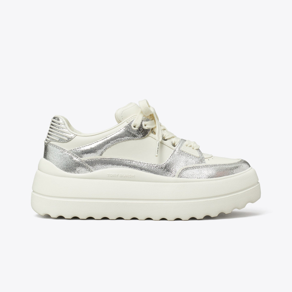 Tory Burch Stage Sneaker - Blanc / Silver / Blanc - 3