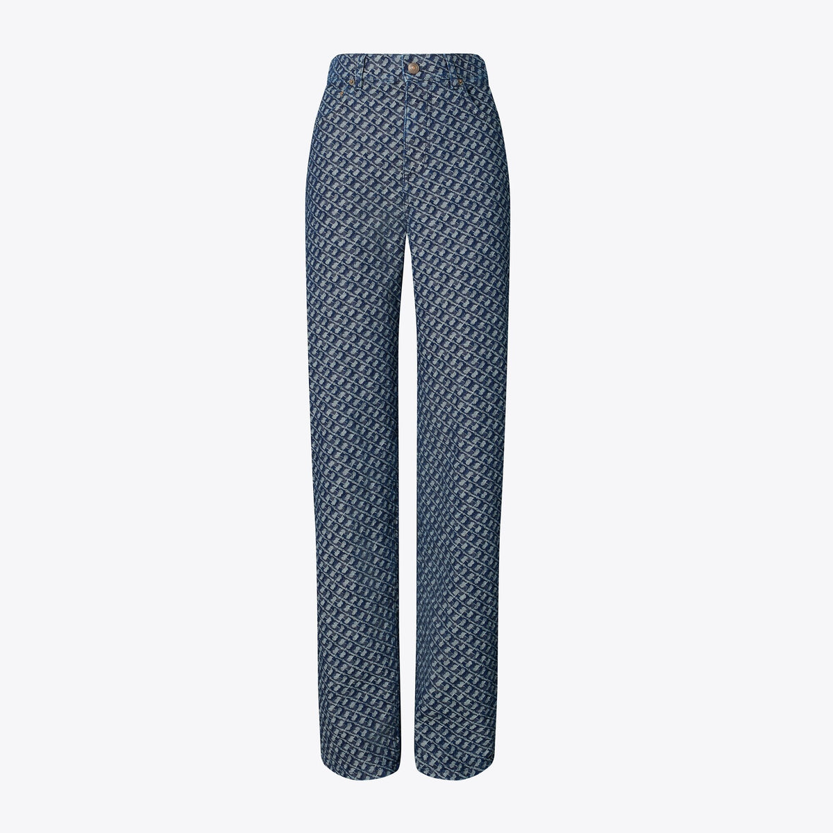 Tory Burch Straight-Leg Jean - T Link Stone Wash