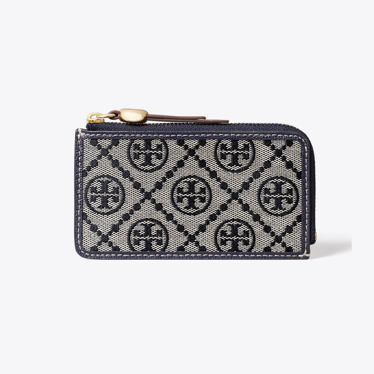 Tory Burch T Monogram Romy Zip Card Case - Tory Navy - 2