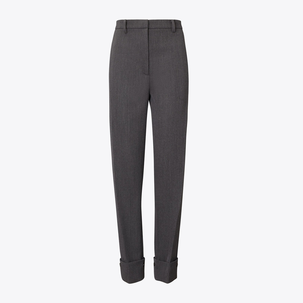 Tory Burch Tailored Wool Pant - Charcoal Melange
